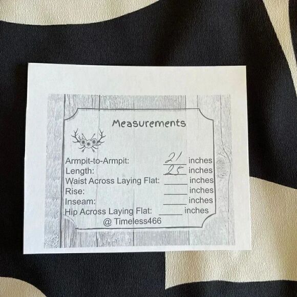 H& M Black Cream Key Hole Button Back Closure Abstract Round Neck SZ S #1588 - Picture 9 of 13